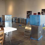 In the last week of prep for exhibition. Air system going in.